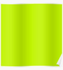 Bitter Lime Neon Green Poster