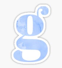 g - blue marble Sticker