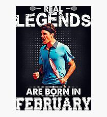 Roger Federer february Legend Tee Shirts Photographic Print