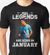 Roger Federer January Legend Tee Shirts Unisex T-Shirt