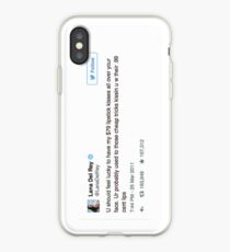Vinilo o funda para iPhone Lana del Rey Tweet- "Deberías sentirte afortunado"