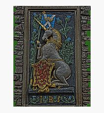 Scotland's Unicorn Photographic Print
