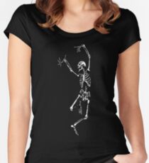 skeleton Women's Fitted Scoop T-Shirt