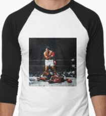 Muhammad Ali Knocks Out Sonny Liston Men's Baseball ¾ T-Shirt