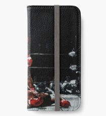 Muhammad Ali verprügelt Sonny Liston iPhone Flip-Case/Hülle/Klebefolie