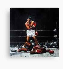 Muhammad Ali Knocks Out Sonny Liston Canvas Print