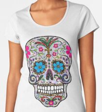 sequin Sugar Skulls Women's Premium T-Shirt