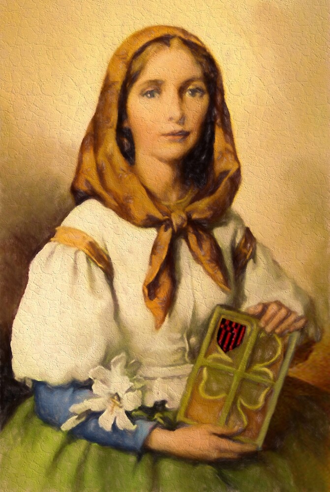 "Saint Dymphna" by Albert Redbubble