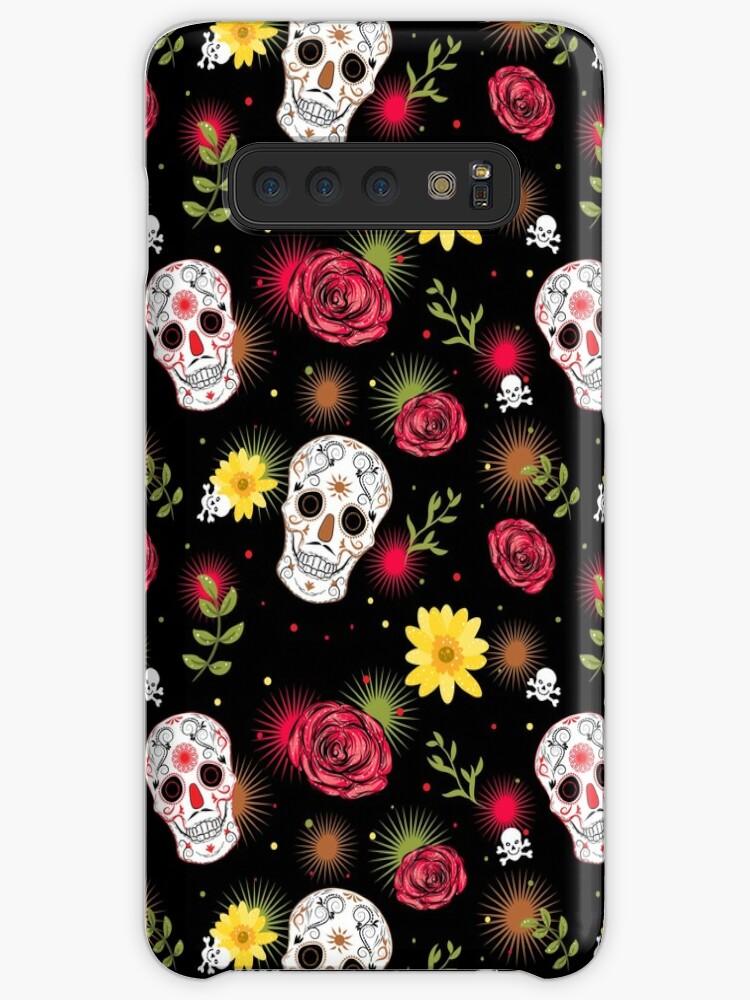 Floral Fireworks. Dark Floral Samsung S10 Case