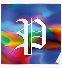 Alphabet Flower Power "P" Poster