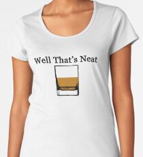Camiseta premium de cuello ancho Bueno, eso es aseado