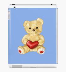 Blue Cute Teddy Bear iPad Case/Skin