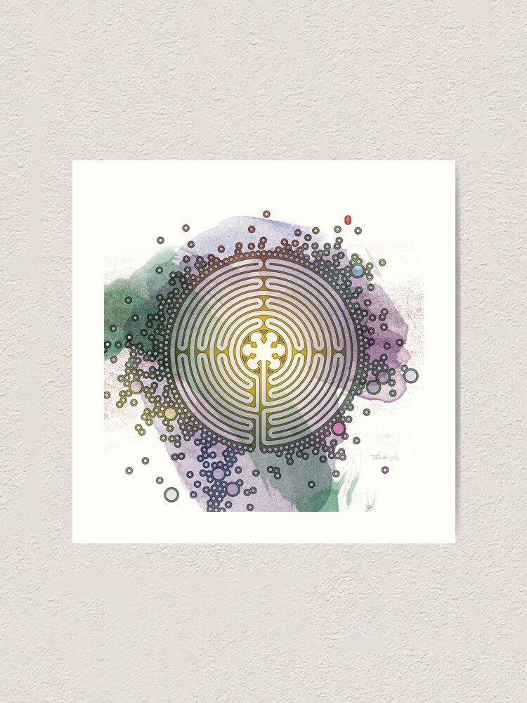 Alternate view of Meditative Labyrinth Art Print
