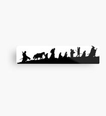 The Lord of the Rings Fellowship Metal Print