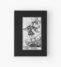The Fool Tarot Card - Major Arcana - fortune telling - occult Hardcover Journal