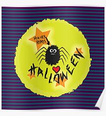 Hairy Boris Loves Halloween! Poster