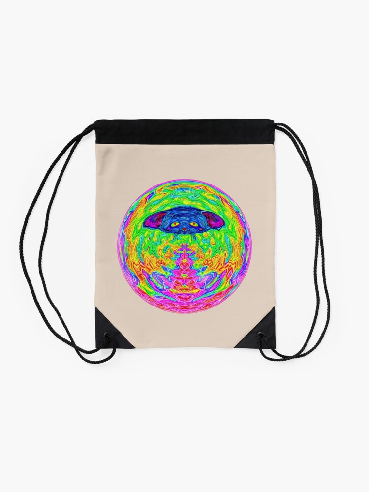 Alternate view of Unidentified Flying CatBat Drawstring Bag