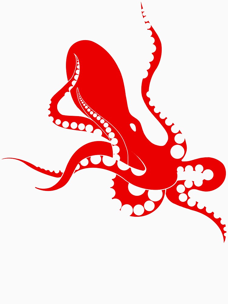 red and black mood octopus