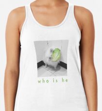Weißer Hund als Kopfsalat-Geist Tanktop für Frauen