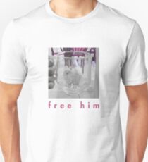 White Dog in Glass Prison Unisex T-Shirt
