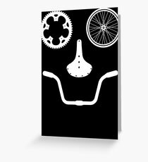 Happy Bicycle Rider Greeting Card