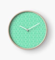 Mint Pattern Clock