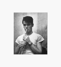 Chet Baker and his Trumpet Art Board