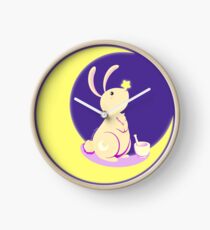 Kawaii fantasy animals - Moon Rabbit Clock