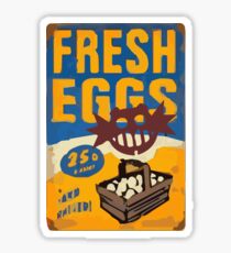 Fresh Eggs for Everyone! Sticker