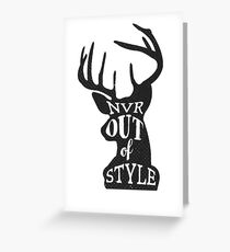 Never Out Of Style Stag Greeting Card
