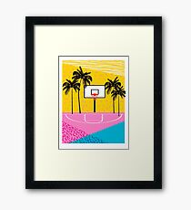 Dope - Memphis retro Vibes Basketball Sport Sportler 80er Jahre Throwback Vintage-Stil der 1980er Jahre Gerahmtes Wandbild