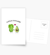 Avocado-Liebhaber - Salat Avocuddle Postkarten