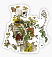 Knochen und Botanik Sticker