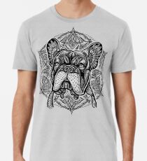 Frenchie Bulldog Mandala Men's Premium T-Shirt