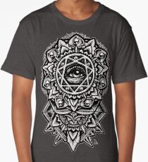 Eye of God Flower Mandala Long T-Shirt