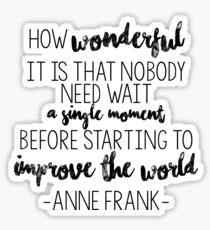 Anne Frank Sticker