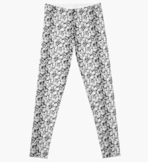 White stones with black spots Leggings