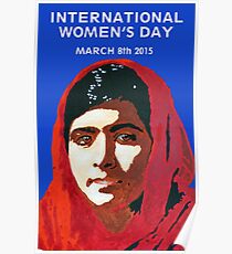 MALALA INTERNATIONAL WOMEN'S DAY Poster