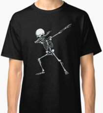 Dabbing Skeleton T-Shirt Dab Hip Hop Skull Shirts Kids Adult Classic T-Shirt