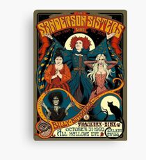 sanderson sisters tour poster Canvas Print