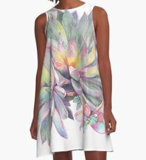 Succulent #2 A-Line Dress