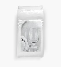 Charcoal Drawing; Party Setting with Bokeh Background Duvet Cover