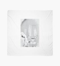 Charcoal Drawing; Party Setting with Bokeh Background Scarf