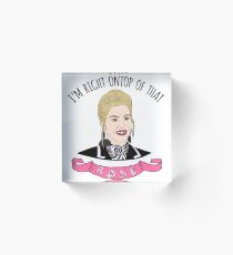 I'm Right Ontop Of That Rose! (Pink) Acrylic Block