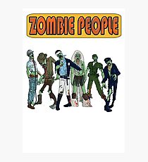 Village Zombies - Spoof Horror 1970s Camp Music Band Photographic Print