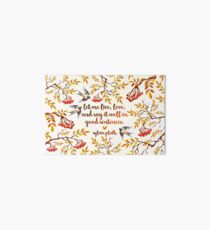 Sylvia Plath Quote Art Board