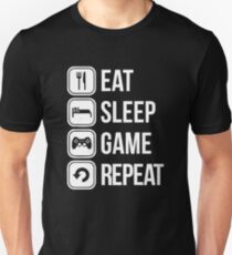 Camiseta ajustada Eat Sleep Game Repeat