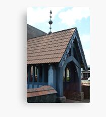 Grand entrance to a church Canvas Print