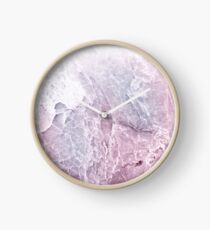 Sea Dream Marble - Rose and White Clock