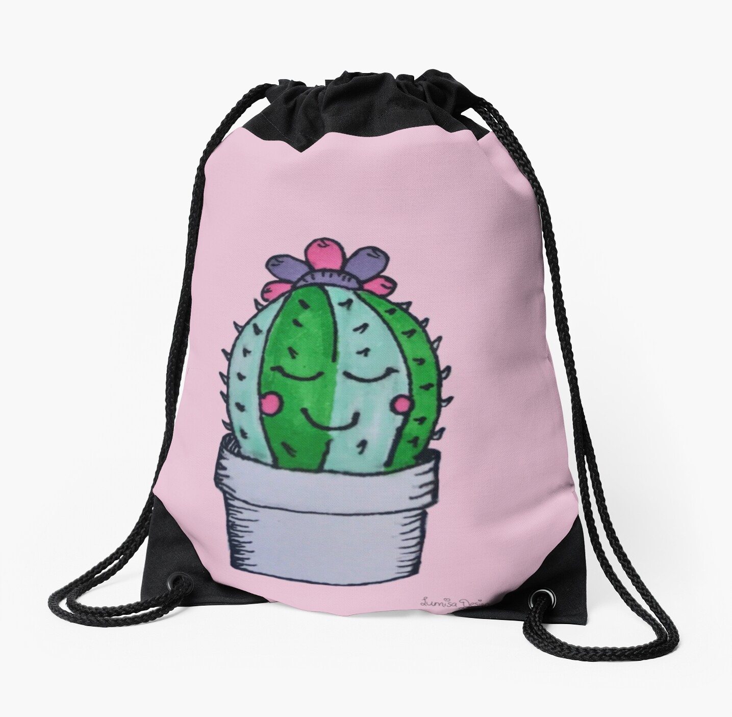 pink cactus backpack